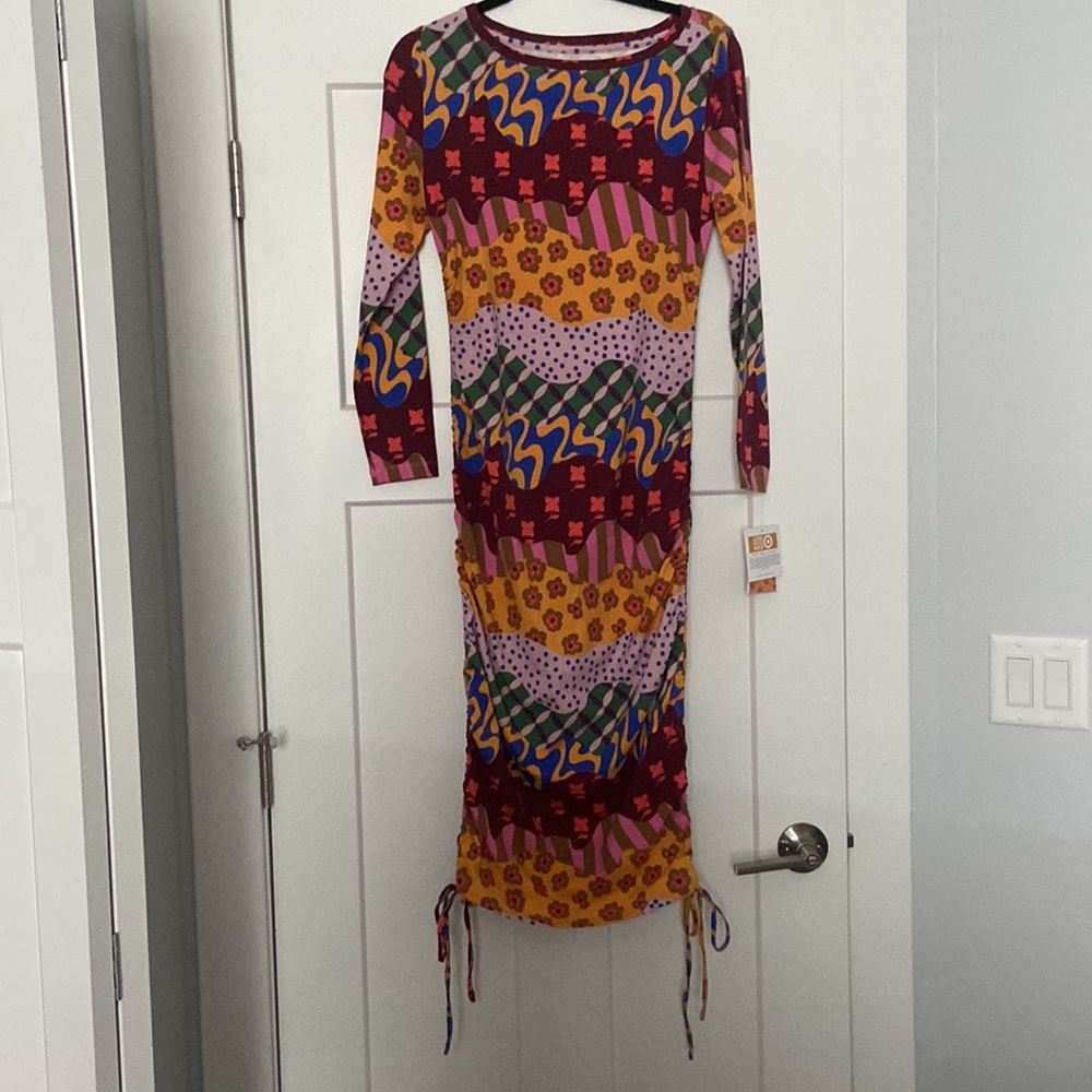 NWT Target Latino Heritage Month Long Sleeve Drawcord Dress Size Small